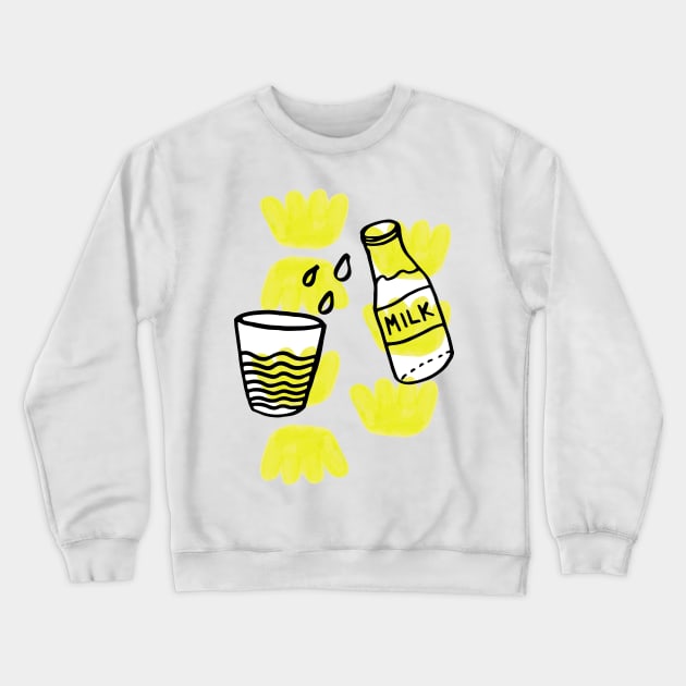 Milk Crewneck Sweatshirt by vasarenar